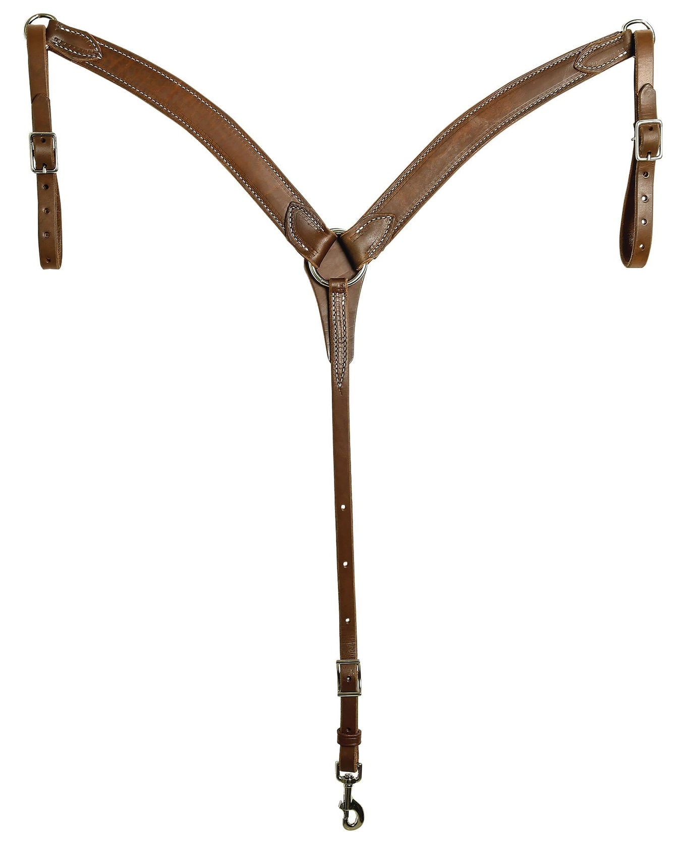 Amish - Made Contoured Leather Breast Collar for Horses - BCLC4 - 1
