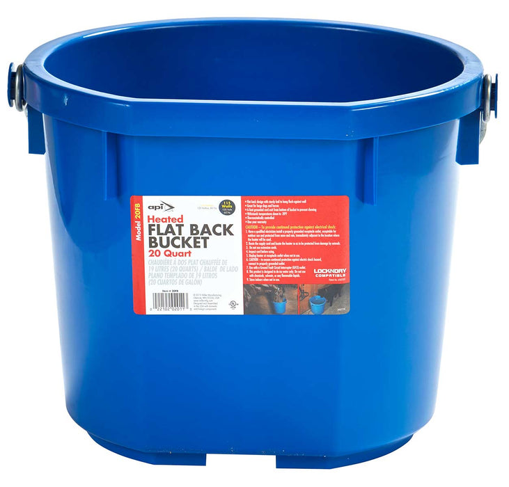 Heated Flat Back Bucket - 5 Gallon Heated Flat Back Bucket  