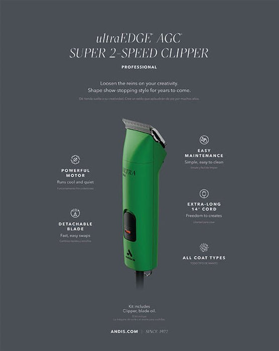 Andis UltraEdge Super 2 - Speed Clipper - Jeffers - Animal & Pet Supplies > Pet Grooming > Pet Hair Clippers & Trimmers