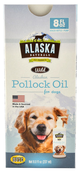 Alaska Naturals Wild Alaskan Pollock Oil for Dogs - 8 oz Alaska Naturals Wild Alaskan Pollock Oil  