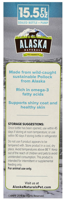 Alaska Naturals Wild Alaskan Pollock Oil for Dogs - 15.5 oz Alaska Naturals Wild Alaskan Pollock Oil  