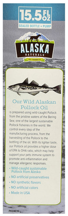 Alaska Naturals Wild Alaskan Pollock Oil for Dogs - 15.5 oz Alaska Naturals Wild Alaskan Pollock Oil  