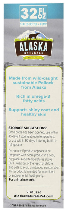 Alaska Naturals Wild Alaskan Pollock Oil for Dogs - 32 oz Alaska Naturals Wild Alaskan Pollock Oil  