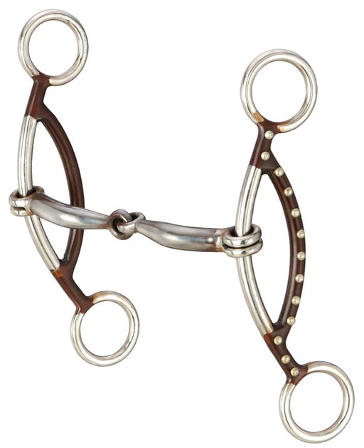 Antique Brown Dots Smooth Snaffle Gag - Jeffers - Horse Supplies > Horse Tack > Bridle Bits