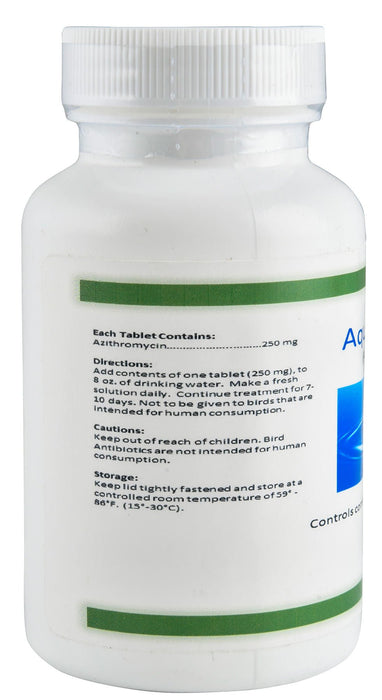 Aqua Zithro (Azithromycin) Bird Antibiotic 250 mg - Jeffers - Animal Health & Wellness > Medicine