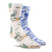 Ariat Arid Landscape Crew Socks, 2 Pair Pack, Cactus/Western Toile - Jeffers - Women > Accessories, Jewelry, Handbags