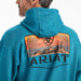 Ariat Desert Sun Sweatshirt Hoodie, Unisex, Ocean Heather - Jeffers - Men > Men's Clothing > Men's Jackets & Outerwear