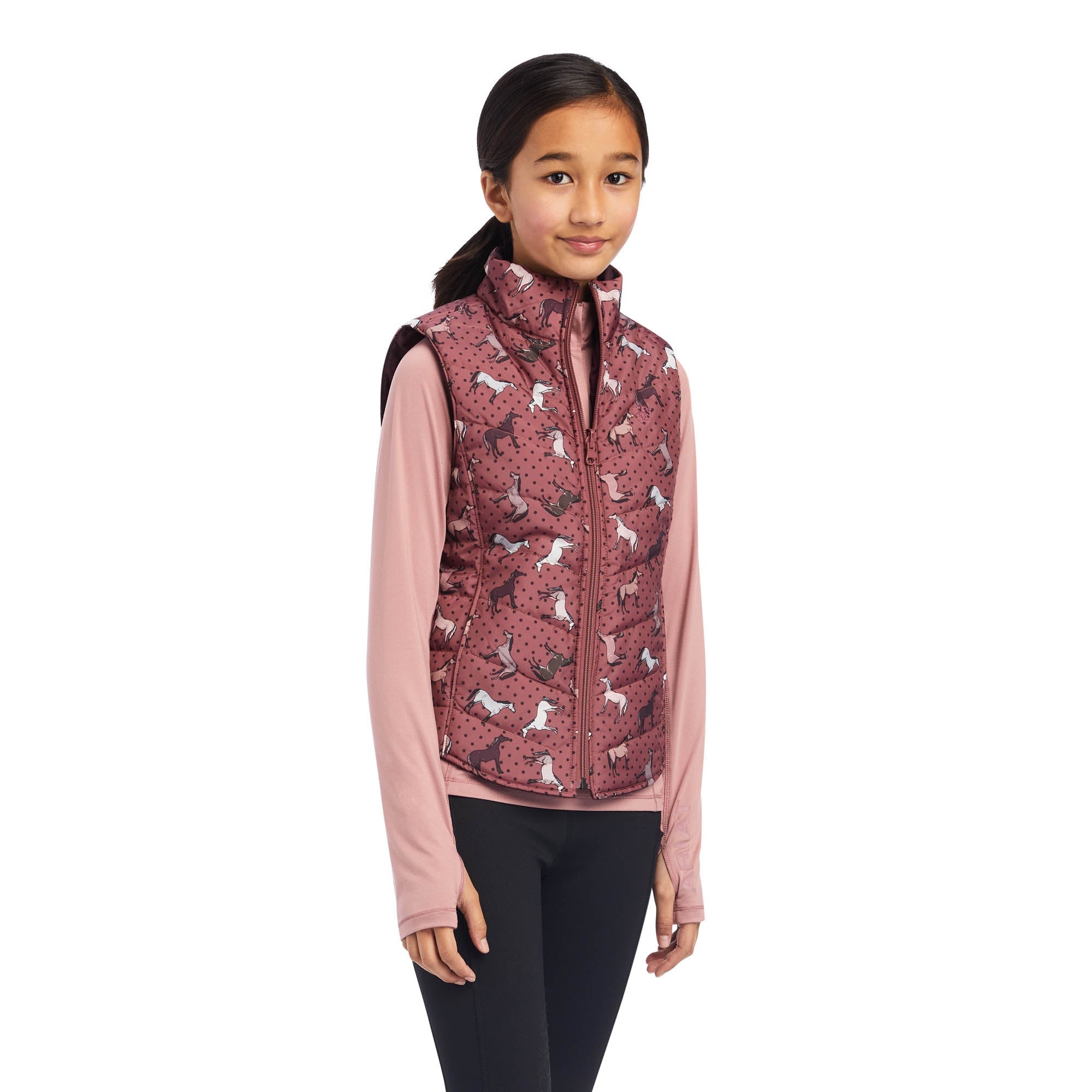 Gilet Isotherme Réversible Ariat Youth - Taille Enfant 8 Ans, Très Bon état