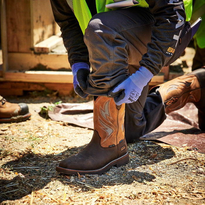 Ariat Men's Activator VentTek Waterproof Steel Toe Work Boot - AJC2 - Dark Brown - 8D - 8