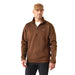 Ariat Mens Caldwell 1/4 Zip Pullover Sweater - AI8KE - Brown - Small - Each - 1
