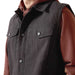 Ariat Men's Canvas Rancher Vest – Insulated Flannel - Lined Western Outdoor Vest - AIBB5 - Black - Small - 3