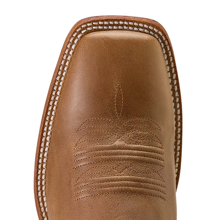 Ariat Men's Country Roads Wide Square Toe Cowboy Boot – Classic Western Leather Boot - AI3AS - Brown - 7D - 7