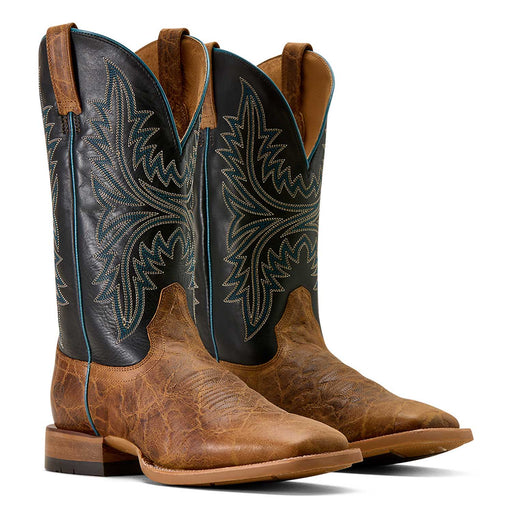 Ariat Men's Cowhand Wide Square Toe Cowboy Boot, Smoked Tan - AI9B2 - Brown - 7D - 1