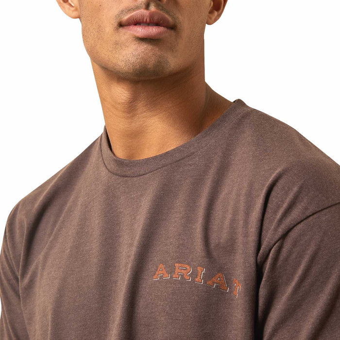 Ariat Men's Farm Fresh Truck Short Sleeve T-Shirt - AI23H - Brown - Small - 3