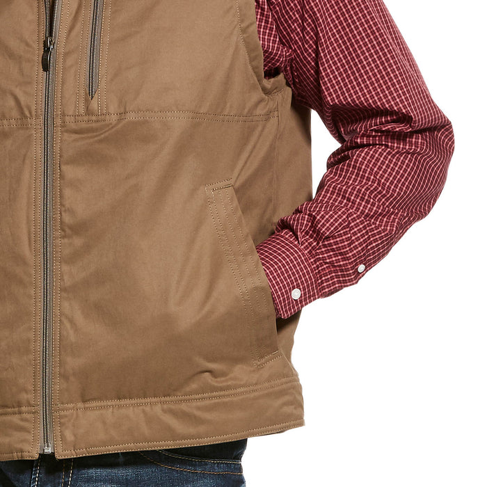 Ariat Mens Grizzly Canvas Insulated Vest - Jeffers - Men > Men's Clothing > Men's Jackets & Outerwear