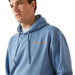 Ariat Mens Hoodie - AI8JF - Sun Valley Coronet Blue - Small - Each - 9