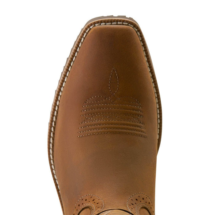 Ariat Men's Hybrid Roughstock Square Toe Cowboy Boots - AI6M - Distressed Brown - 7 - Pair - 6