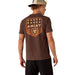 Ariat Mens Patriotic Badge Short Sleeve Shirt, 100% Cotton Unisex Top - AI9DU - Brown - Small - Each - 5