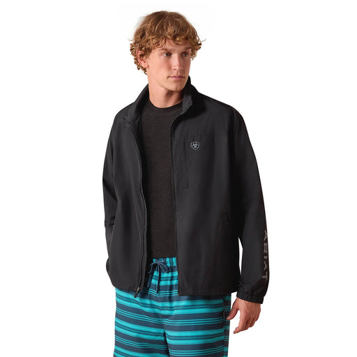 Ariat Men's Performance Windbreaker Jacket – Lightweight, Water - Resistant, Breathable - AI9JF - Black - Small - 1 ct - 1