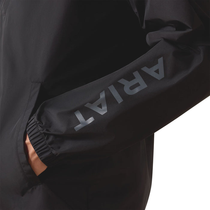 Ariat Men's Performance Windbreaker Jacket – Lightweight, Water - Resistant, Breathable - AI9JF - Black - Small - 1 ct - 4