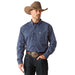 Ariat Mens Pro Sawyer Long Sleeve Shirt - AI8KS - Dark Blue - Small - Each - 1