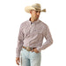 Ariat Men's Pro Series Fitted Long Sleeve Western Shirt with Snap Closure - AI9FD - White Stripe - Small - 1 ct - 1