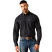 Ariat Men's Pro Series Fitted Long Sleeve Western Shirt with Snap Closure - AI9FJ - Black Paisley - Small - 1 ct - 5