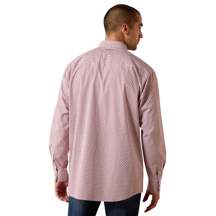 Ariat Mens Pro Series Western Classic Long Sleeve Snap Front Shirt - AI9F7 - Red Brick Medallion - Small - 1 ct - 15