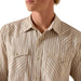 Ariat Men's Retro Long Sleeve Snap Western Shirt - AI9FV - Sandshell Stripe - Small - 1 ct - 6