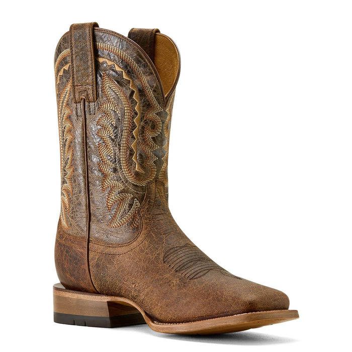 Ariat Men's Rock Ridge Wide Square Toe Western Boots, Saddle Brown Bison, 11 Ariat Men's Rock Ridge Wide Square Toe Western Boots, Saddle Brown Bison, 11