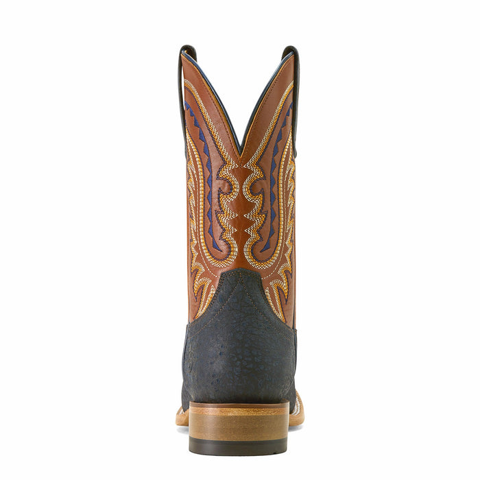 Ariat Men's Rock Ridge Wide Square Toe Western Boots - AI6B - Navy Bison - 8.5 - Pair - 13