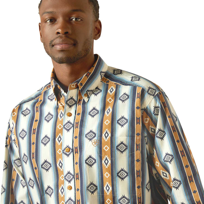 Ariat Mens Shilo Classic Fit Long Sleeve Shirt - AI8HN - Multi - Small - Each - 3