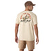 Ariat Mens Short Sleeve Shirt, Ride Em Cowboy Western Graphic Tee - AI9DG - Tan - Small - Each - 1