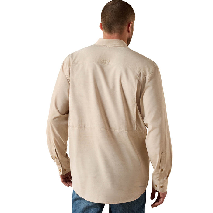 Ariat Men's VentTek Outbound Classic Fit Long Sleeve Shirt - AI9GQ - Tan - Small - 1 ct - 7