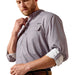 Ariat Men's VentTek Outbound Classic Fit Long Sleeve Shirt - AI9GV - Gray Printed - Small - 1 ct - 15