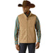Ariat Mens "Vernon" Softshell Vest – Wind - Resistant Stretch Outdoor Vest - AIBA2 - Khaki - Small - 1