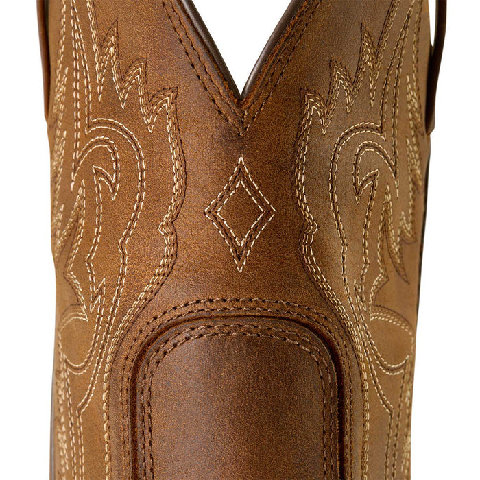 Ariat Mens Western Big Rig Wide Square Toe Cowboy Boot – Comfortable Durable Leather Work Boot - AIBLQ - Brown - 10 EE - 6