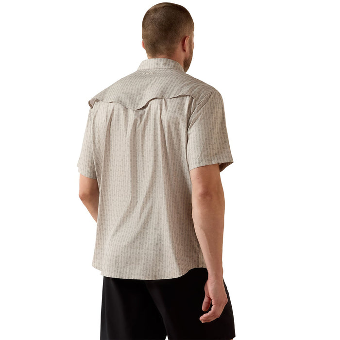 Ariat Men's Western VentTek Short Sleeve Snap Shirt - AI9ED - Gray - Small - 1 ct - 2