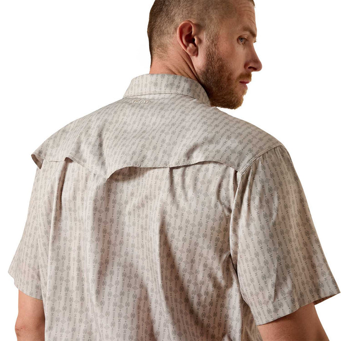 Ariat Men's Western VentTek Short Sleeve Snap Shirt - AI9ED - Gray - Small - 1 ct - 3