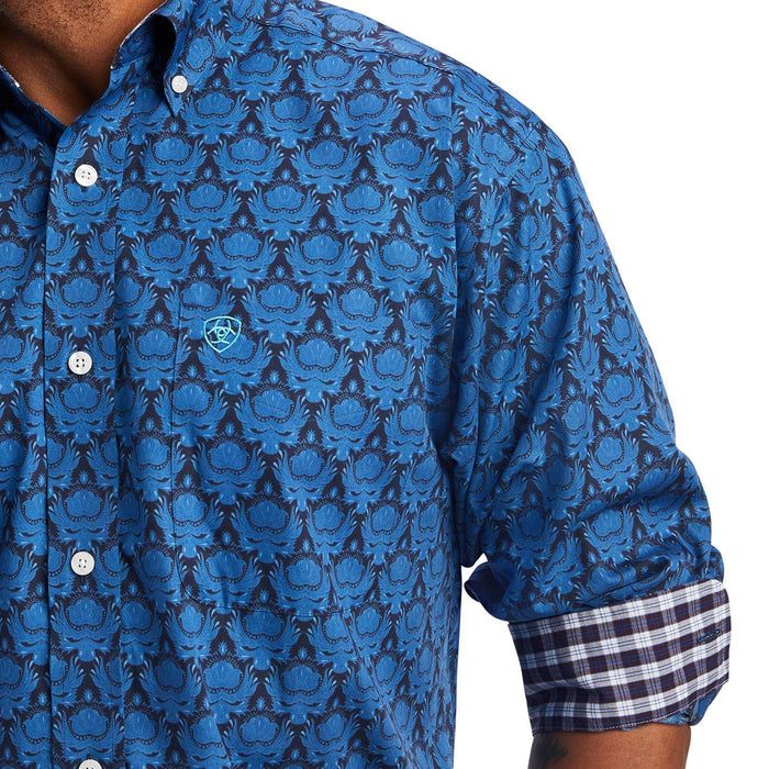 Ariat Men's Wrinkle Dax Classic Fit Shirt, Limoges - Jeffers - Men > Men's Clothing > Men's Shirts