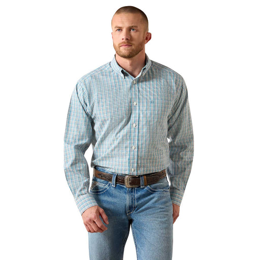 Ariat Men's Wrinkle Free Antonio Classic Fit Long Sleeve Shirt - AI9HL - Angel Blue Plaid - Small - 1 ct - 1