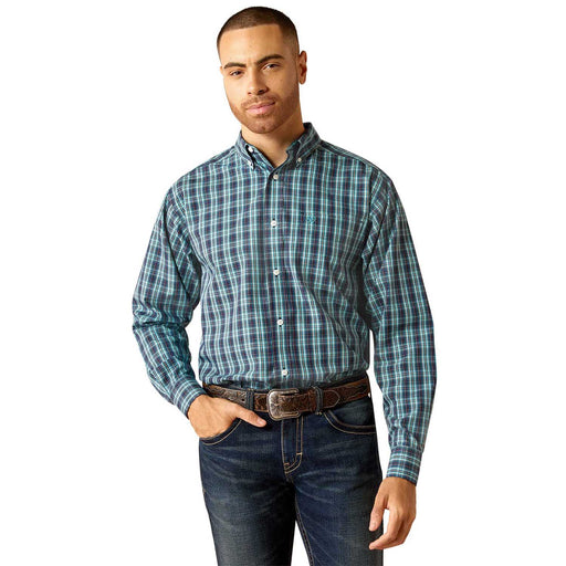 Ariat Men's Wrinkle Free Gibson Longsleeve Shirt - AI56W - Dark Teal - Small - 1