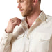 Ariat Men's Wrinkle Free Long Sleeve Snap Shirt – Classic Western Style - AI9HX - White - Small - 1 ct - 4