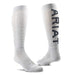 Ariat Over - the - Calf Western Boot Socks, 1 Pair, Gray - Jeffers - Men > Men's Caps, Belts, Buckles