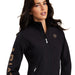 Ariat Team Softshell Jacket, Black & Leopard - Jeffers - Women > Women's Clothing > Women's Jackets & Outerwear