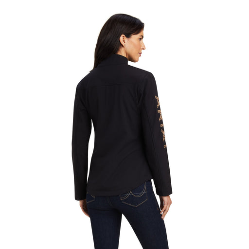 Ariat Team Softshell Jacket, Black & Leopard - Jeffers - Women > Women's Clothing > Women's Jackets & Outerwear