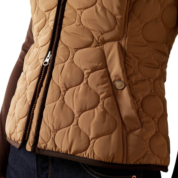 Ariat Womens Ashley 2.0 Insulated Vest – Lightweight Warmth, Tailored Fit, Weather - Resistant - AIBFG - Brown - Xsmall - Each - 15