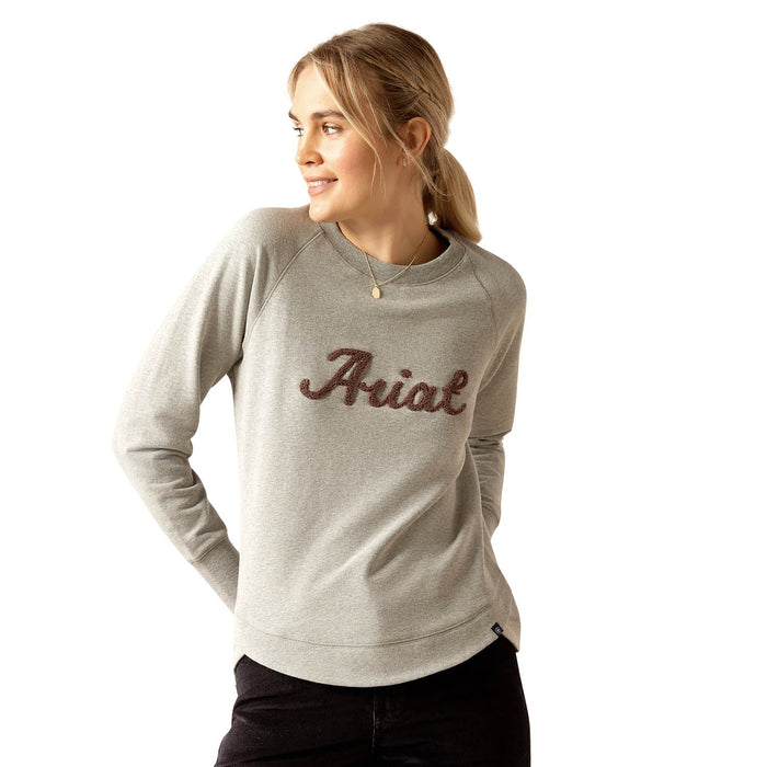 Ariat Women's Benicia Sweatshirt - AI55U - Heather Grey - Small - 1