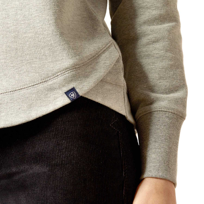 Ariat Women's Benicia Sweatshirt - AI55U - Heather Grey - Small - 4