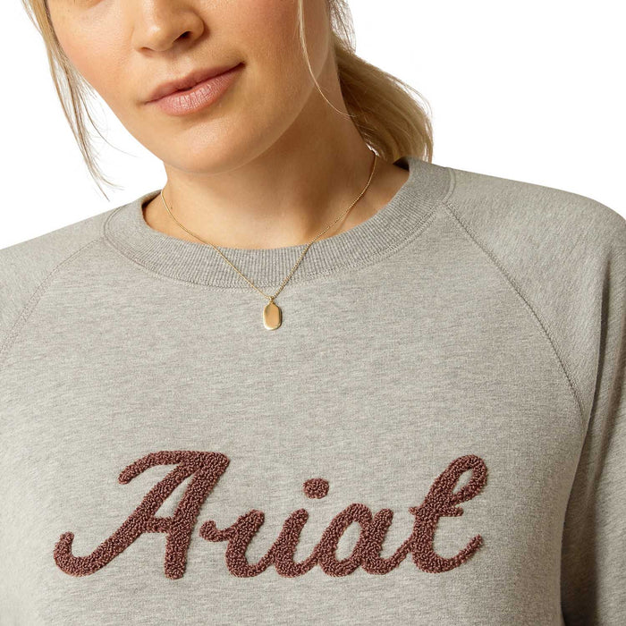 Ariat Women's Benicia Sweatshirt - AI55U - Heather Grey - Small - 3